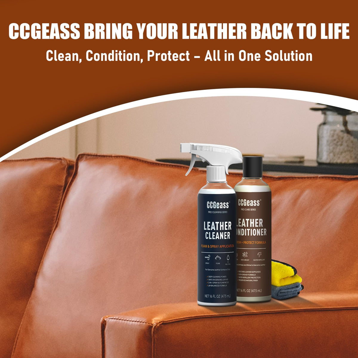CCGeass kit used to restore shoes showing renewed leather and suppleness