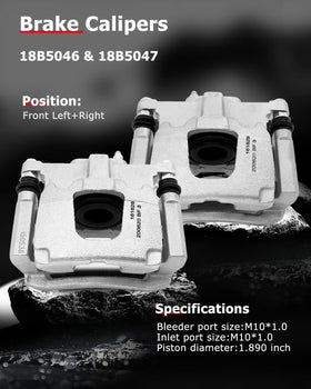 cciYu brake caliper bracket and installation hardware organized for easy fitment benefit