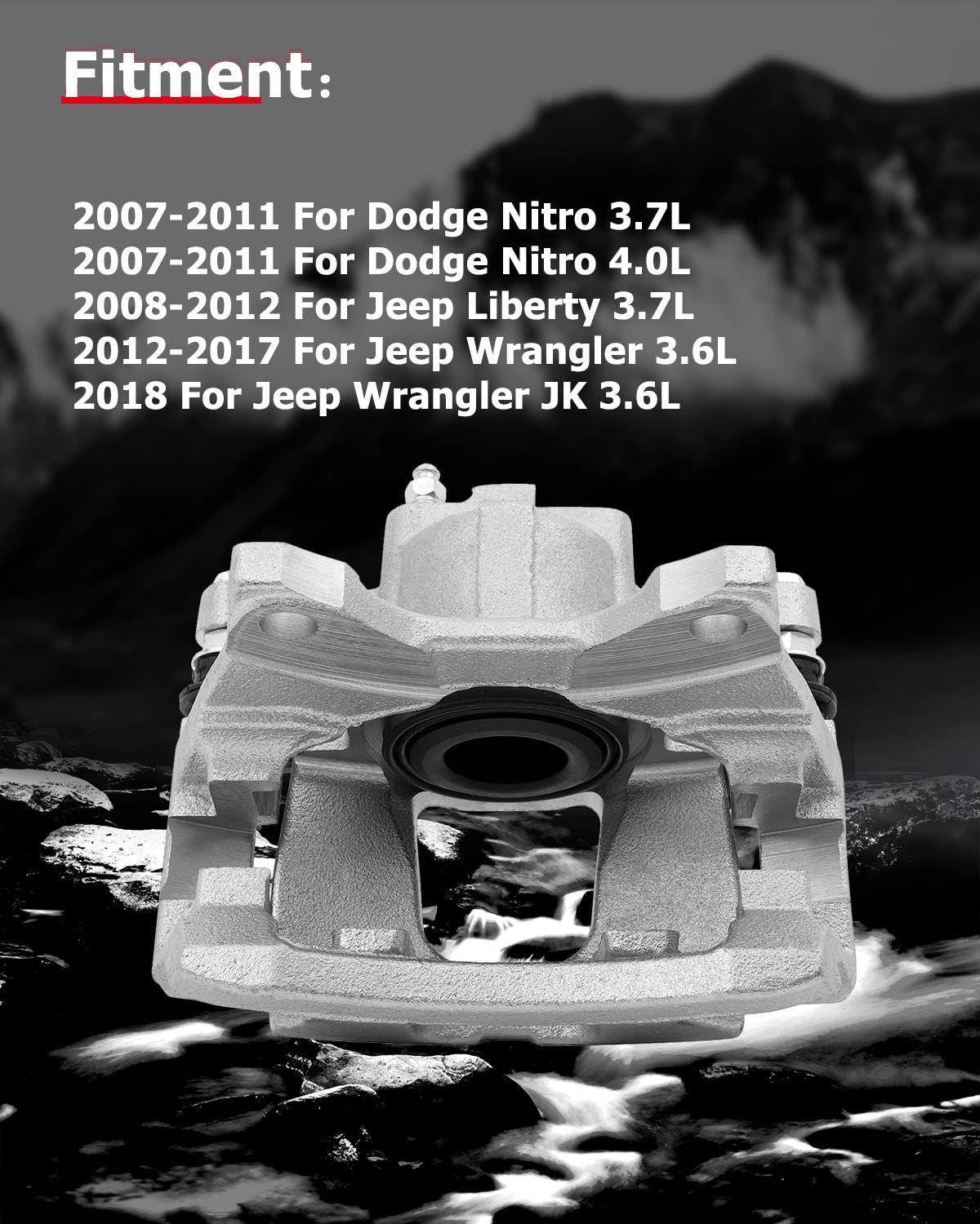 cciYu caliper close-up of piston and seals preventing fluid leakage benefit