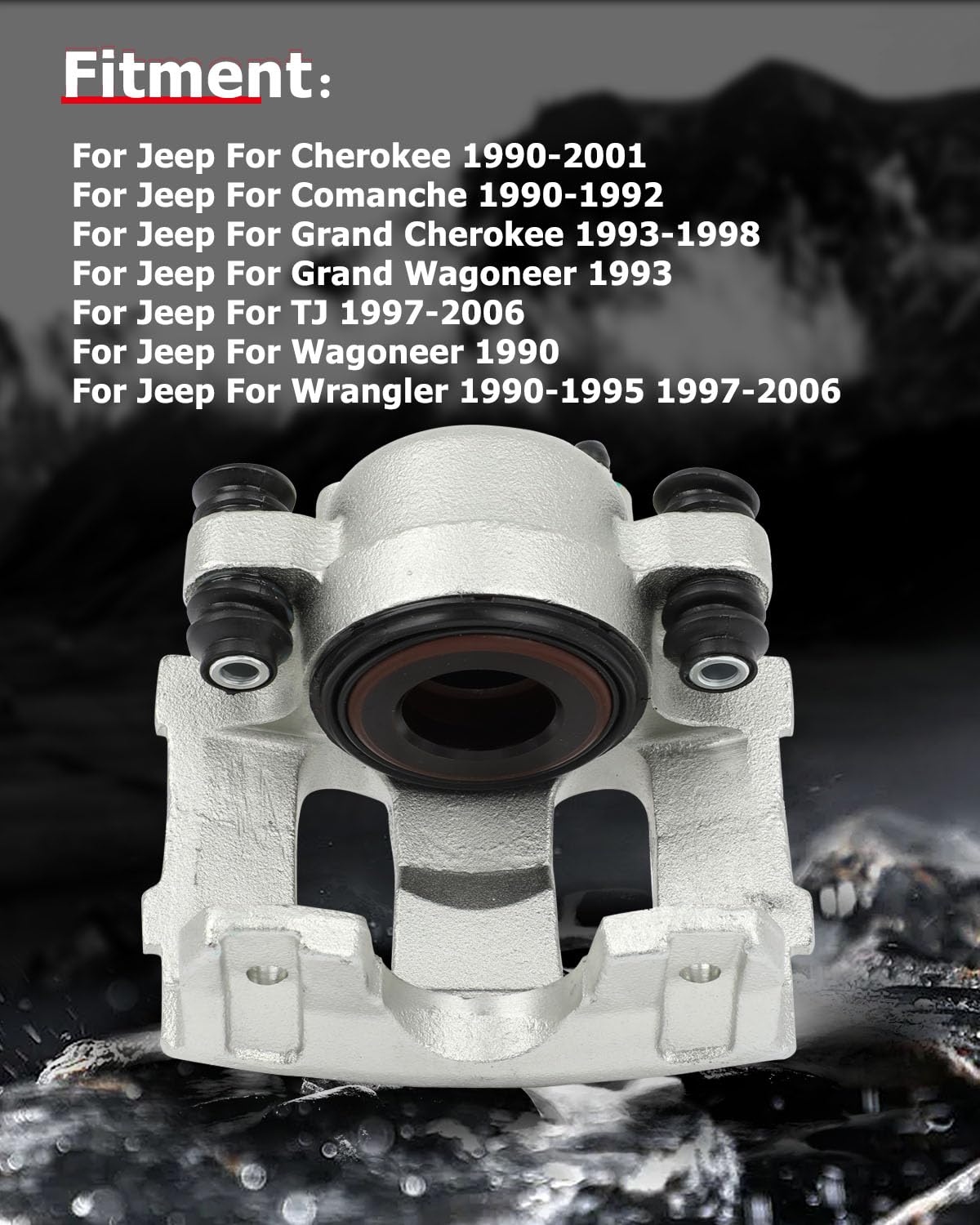 cci yu caliper front-facing detail showing clean machined surface for reliable fit and consistent braking