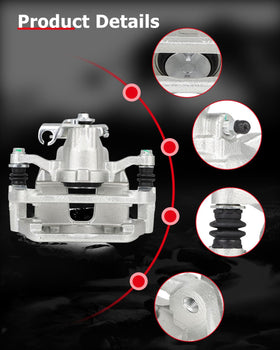 cci yu laid out caliper with included hardware showing everything needed for fitment