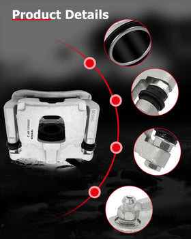 cciYu caliper mounted on wheel hub demonstrating direct-fit replacement benefit