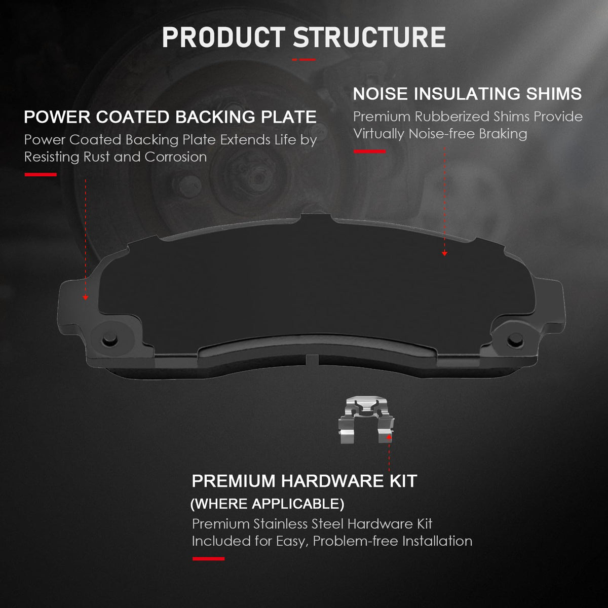 cciyu view of backing plate and hardware demonstrating fitment reliability