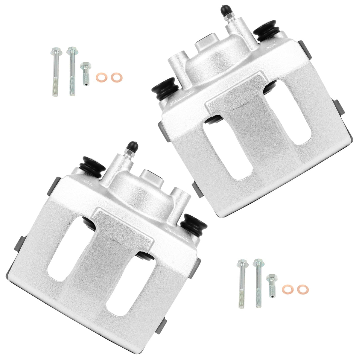 cci yu front calipers packaged set showing both left and right units and included hardware benefit easy replacement