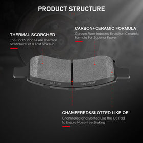 cciyu closeup of ceramic friction surface showing thermal scorch for quick bed-in