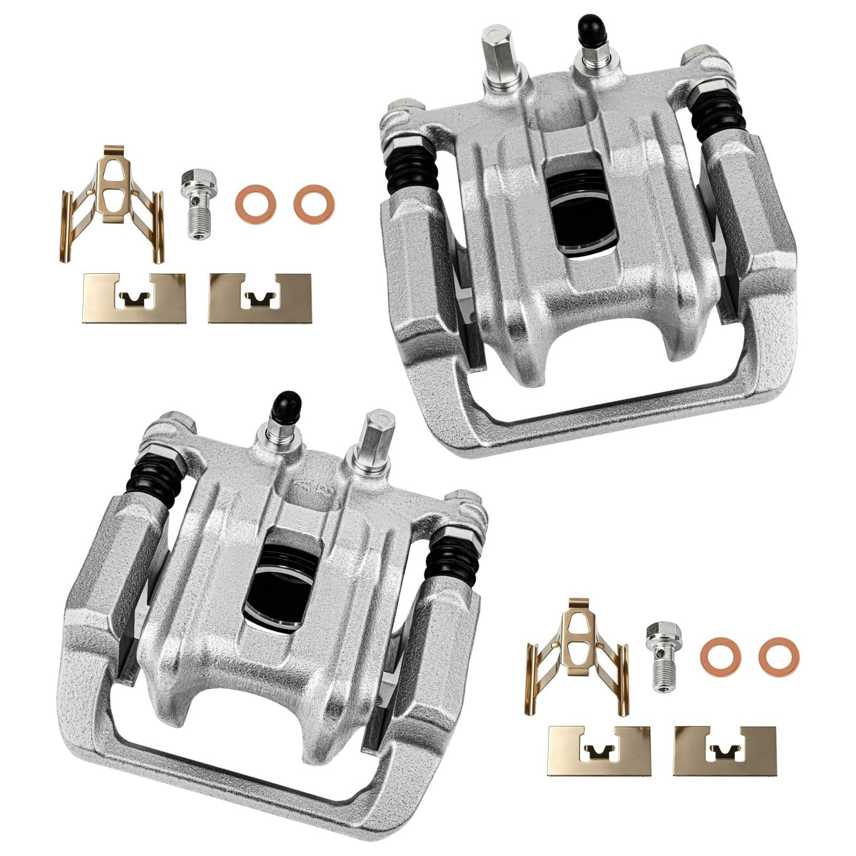 cciyu rear caliper pair front view showing precise fit and restored braking
