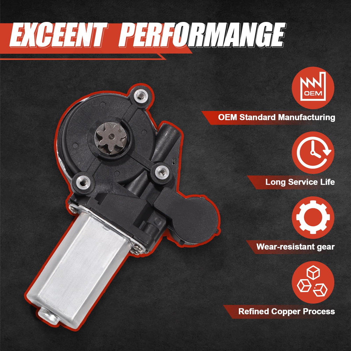 CCNLHZM motor side profile mounted, demonstrating correct fit and alignment benefit