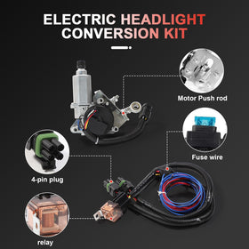 CCNLHZM motor mounted on Corvette headlight assembly demonstrating correct fit