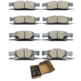 CCTECHMASS front pads packaging showing correct fit and easy install benefit