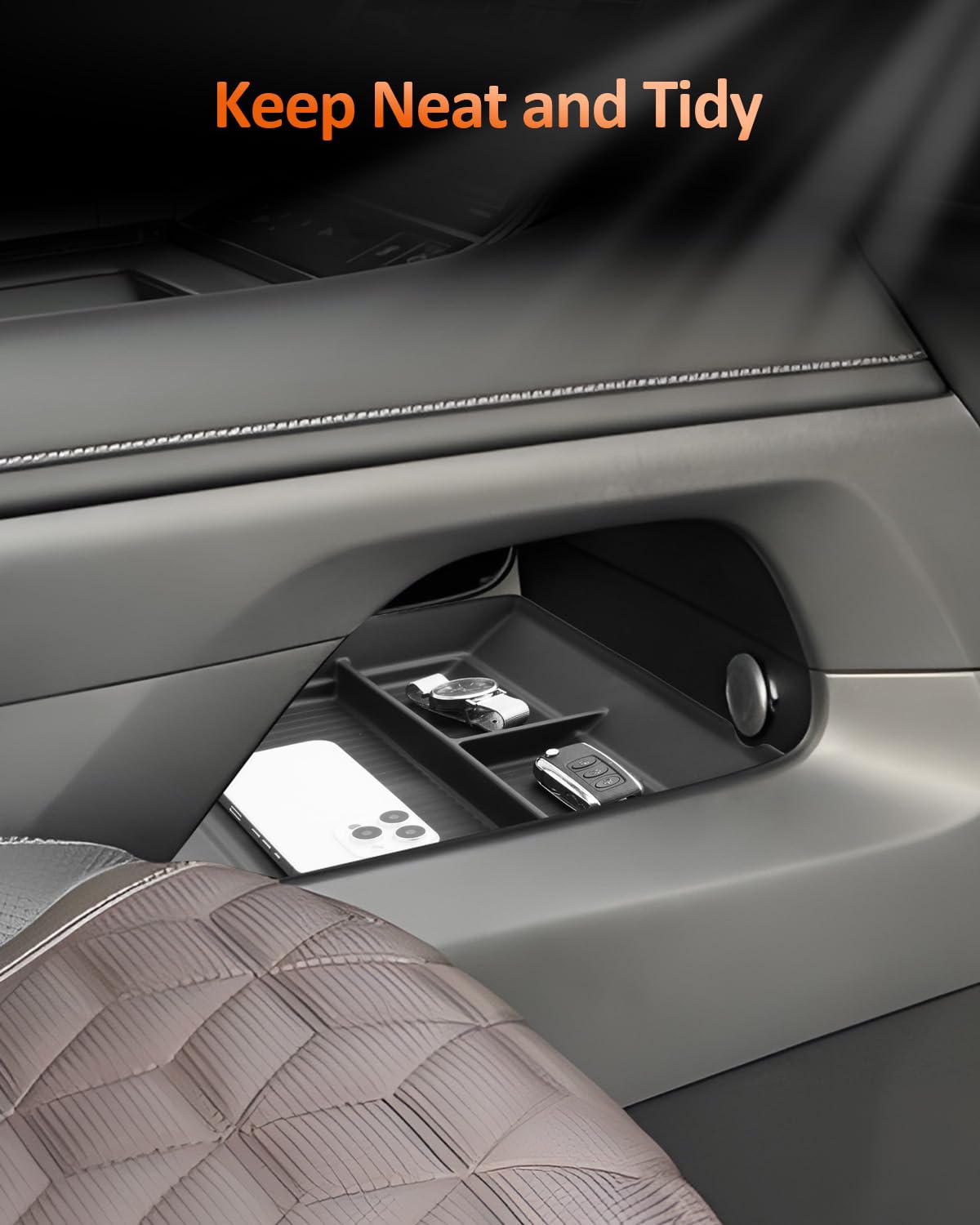 CDEFG textured ABS surface close-up resisting scratches and stains