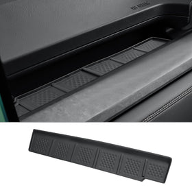 CDEFG front passenger console tray overview showing tidy storage benefit
