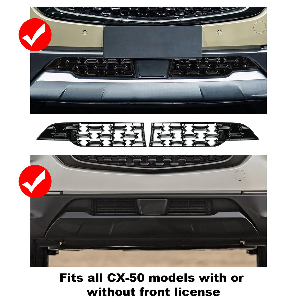 CDEFG close-up of ABS texture on grill insert highlighting durable finish and scratch resistance