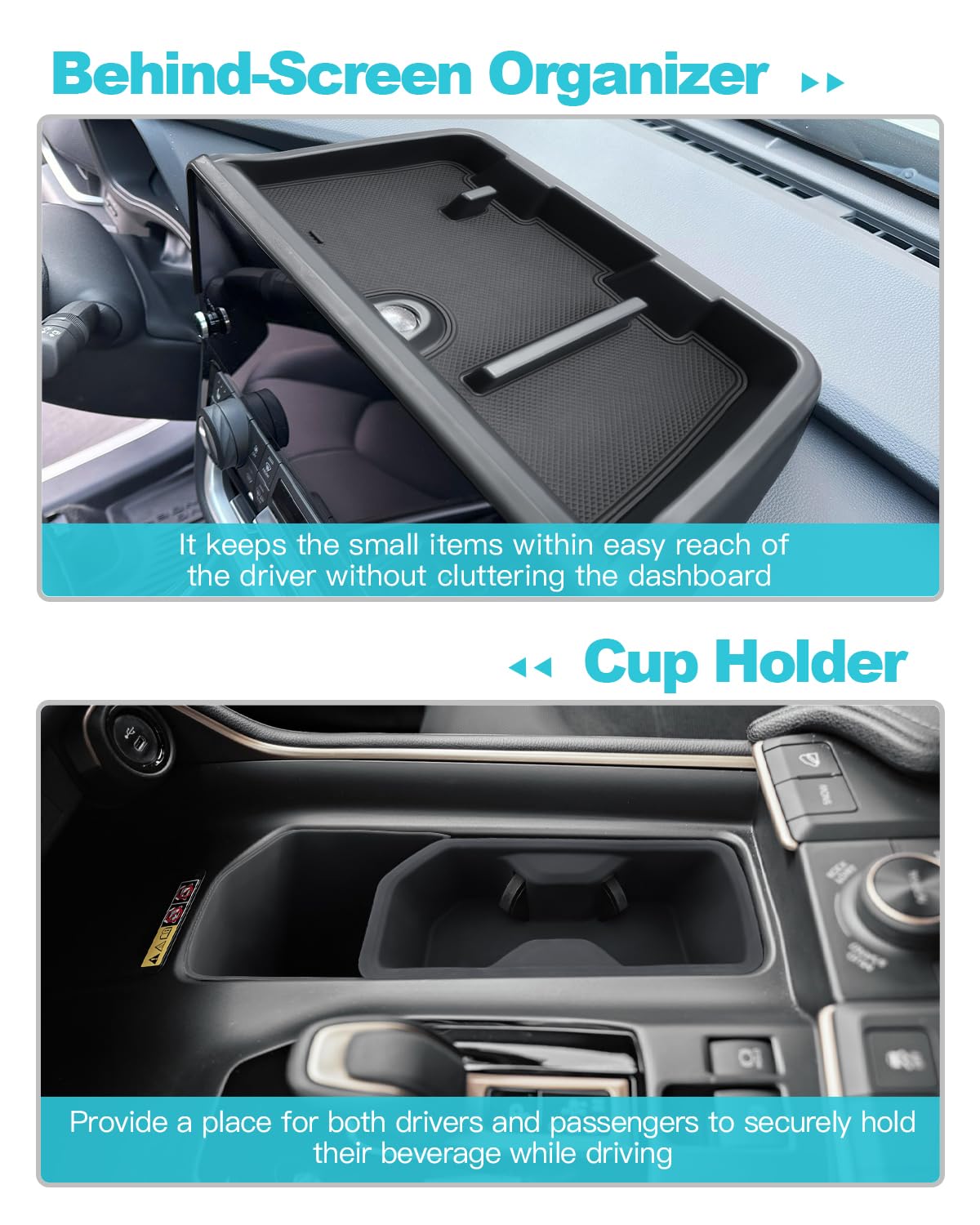 CDEFG door pocket close-up protecting door panel and holding small trash