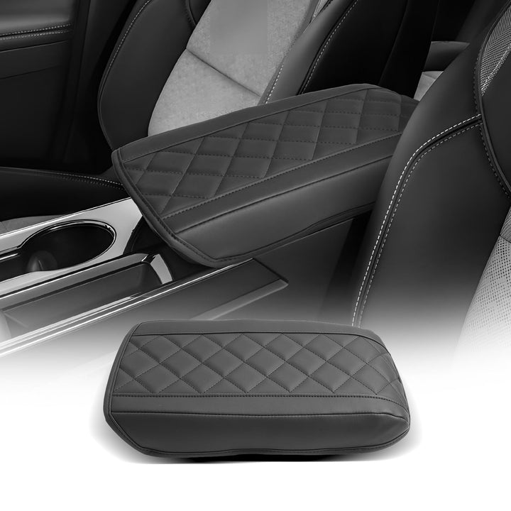 CDEFG front view of center console cover showing perfect fit and protection