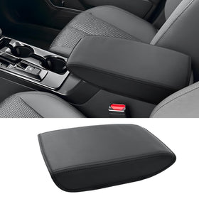 CDEFG console cover front view showing neat fit and renewed armrest