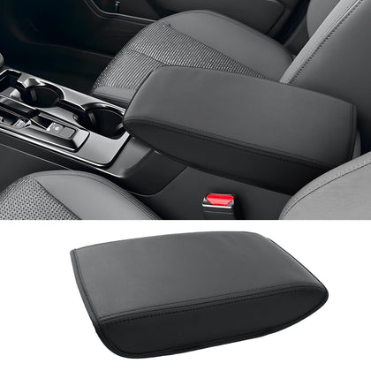 CDEFG console cover front view showing neat fit and renewed armrest
