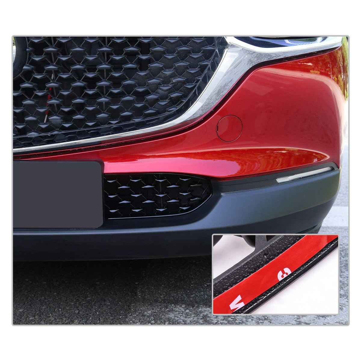 CDEFG grille on CX-30 driving scene protecting lower intake