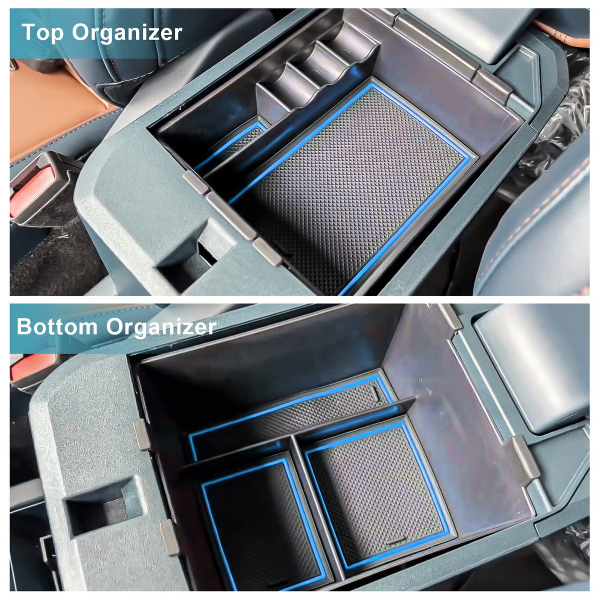 CDEFG close-up of tray edge detail and matte finish illustrating seamless fit