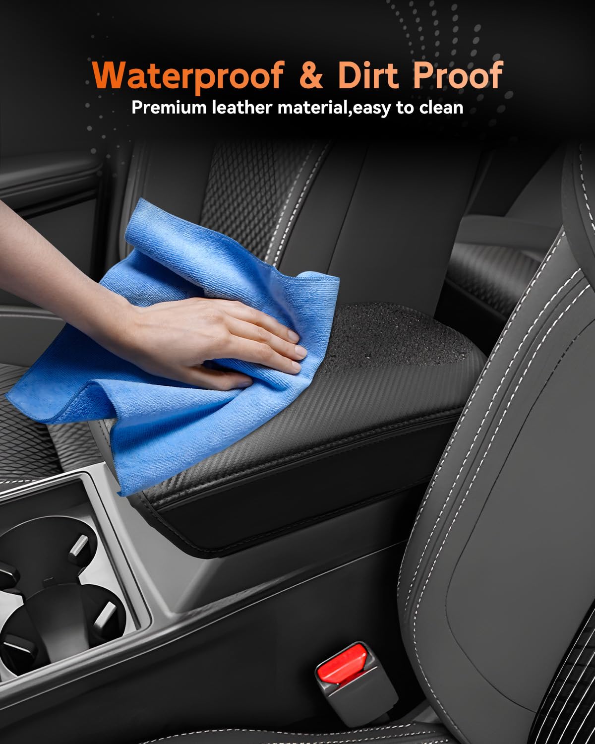 CDEFG protector with lid open, preserves full console access and function