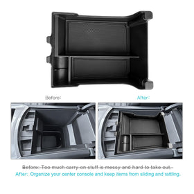 CDEFG top-down installed tray displaying organized compartments benefit