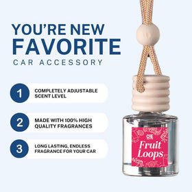CE CRAFT lifestyle image with vanilla scent creating cozy car atmosphere benefit
