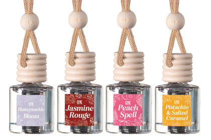 CE CRAFT front packaging showing four hanging car air fresheners and branding, highlights convenience
