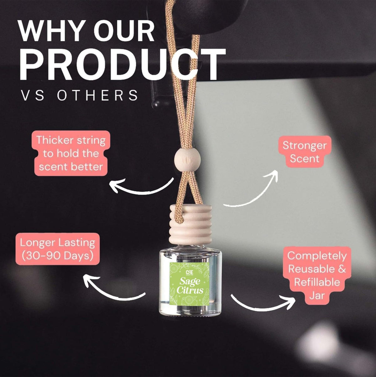 CE CRAFT label and material detail showing durable, spill-free construction benefit