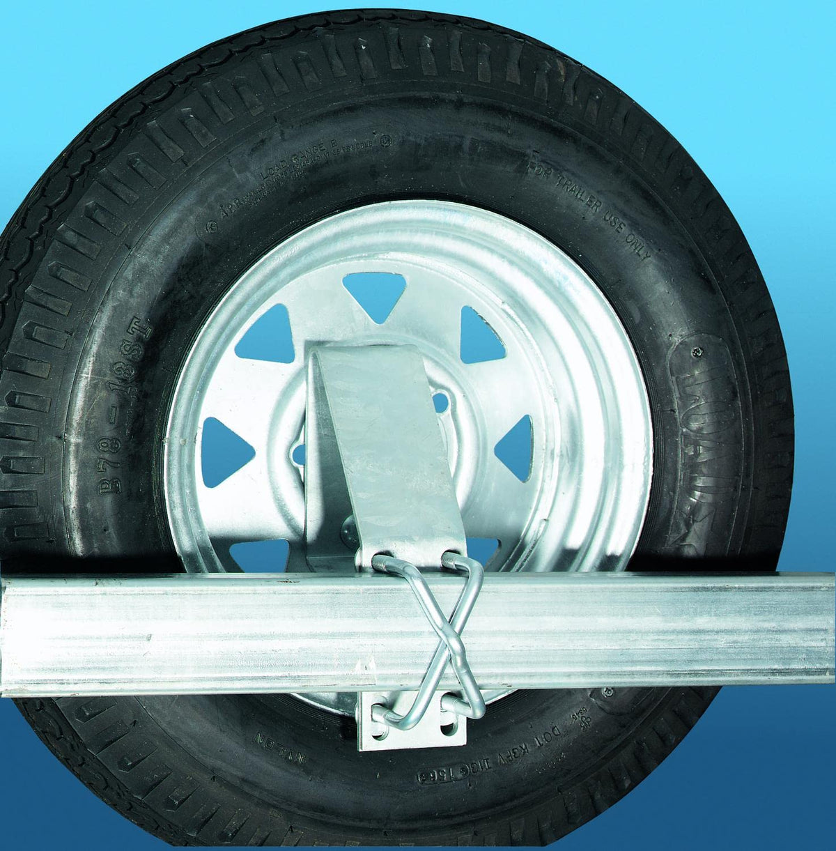 CE Smith lifestyle photo of trailer with side-mounted spare for improved ground clearance