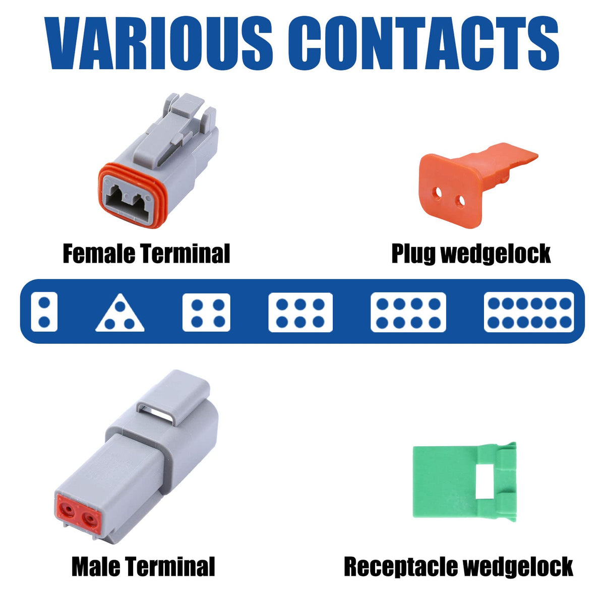 Cedolio 2-pin connector installed on truck lighting harness for durability