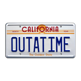 Celebrity Machines OUTATIME front view showing movie-accurate design and appeal