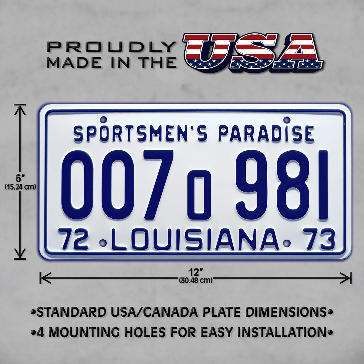 Celebrity Machines side profile showing plate thickness and pre-drilled mounting holes for easy display