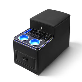 CEMOFE front view of center console showing clean organization and accessibility