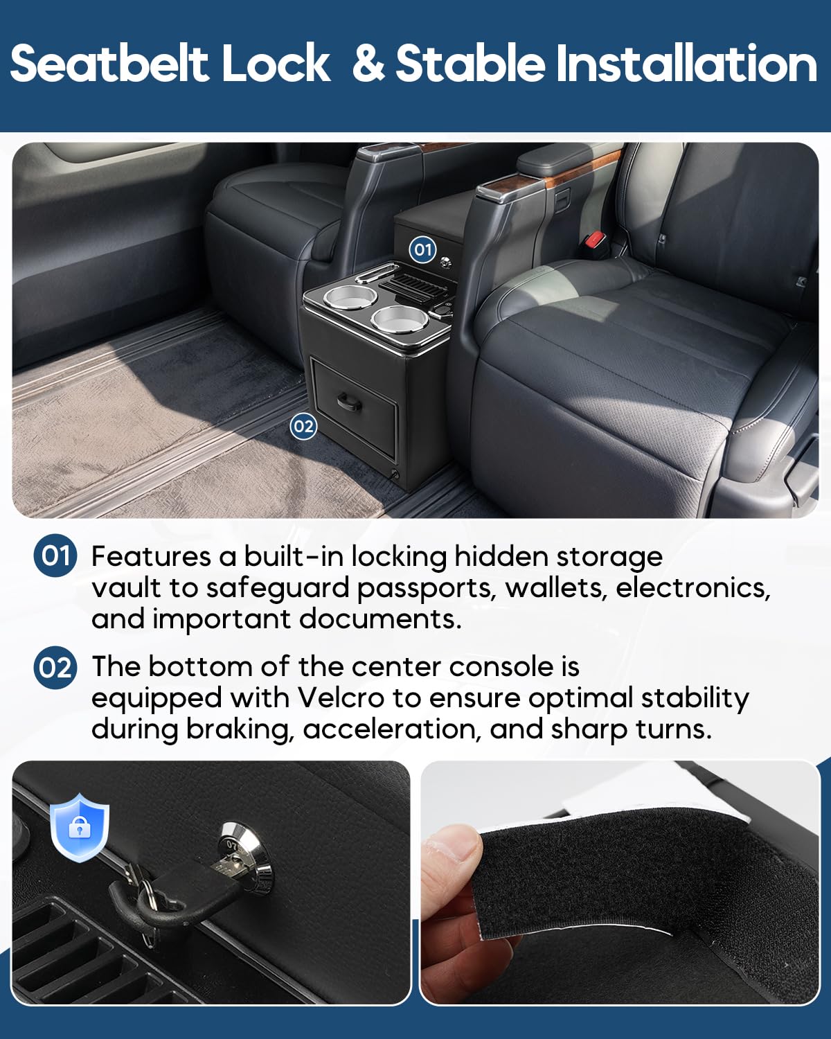 CEMOFE open top with hidden lockable compartment securing valuables
