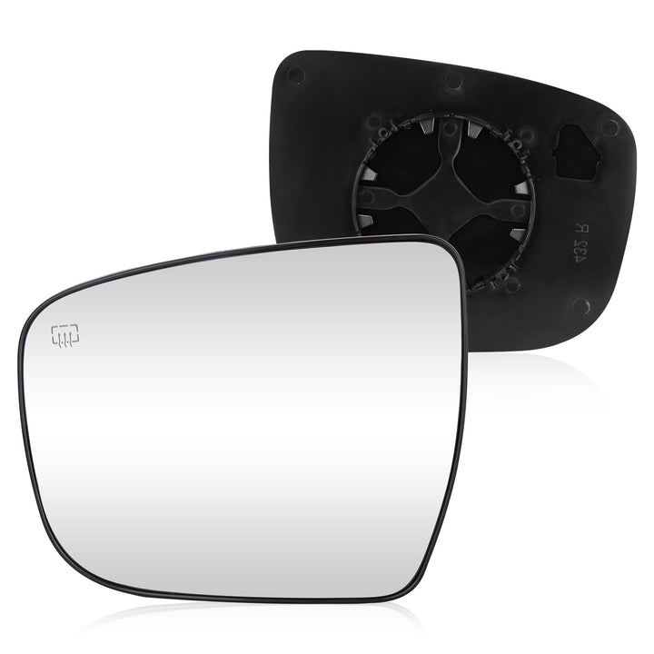 Cenfeild left mirror front view showing clear reflective surface and exact fit benefit