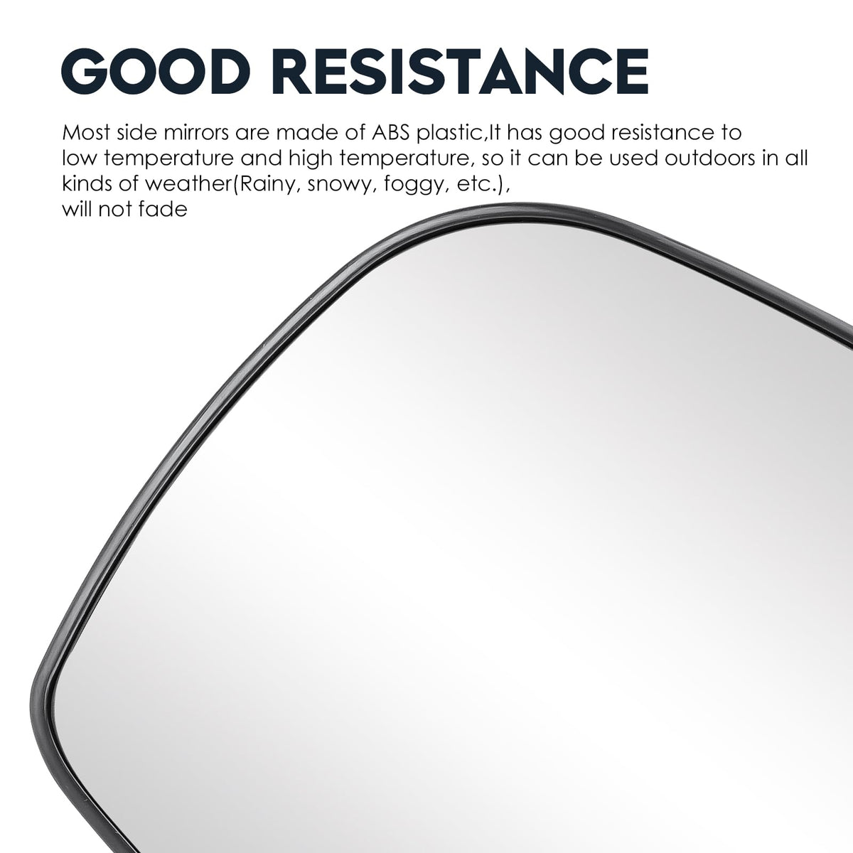 Cenfeild left mirror installed on vehicle showing direct-fit replacement benefit
