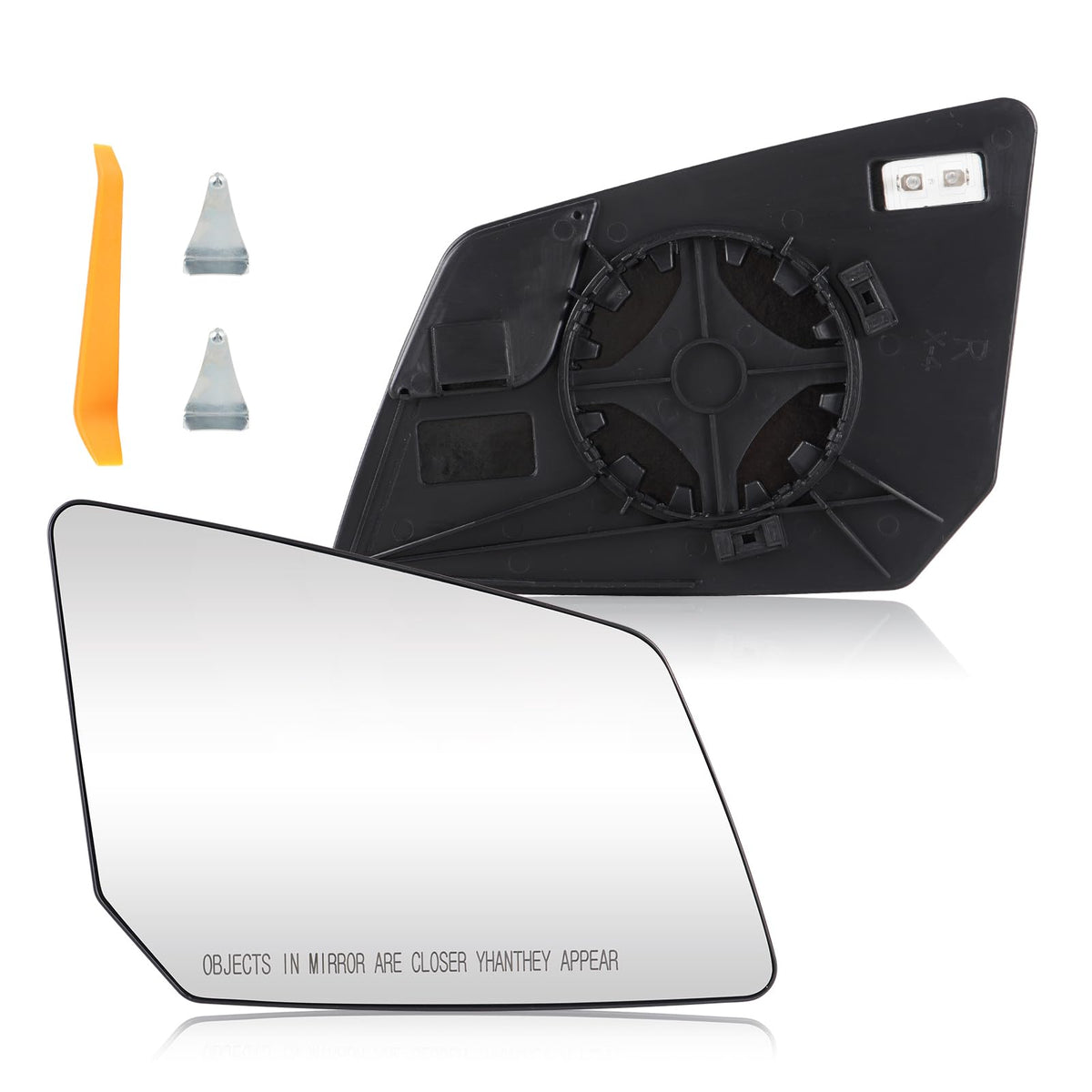 Cenfeild front view of right passenger mirror showing clean finish and fit