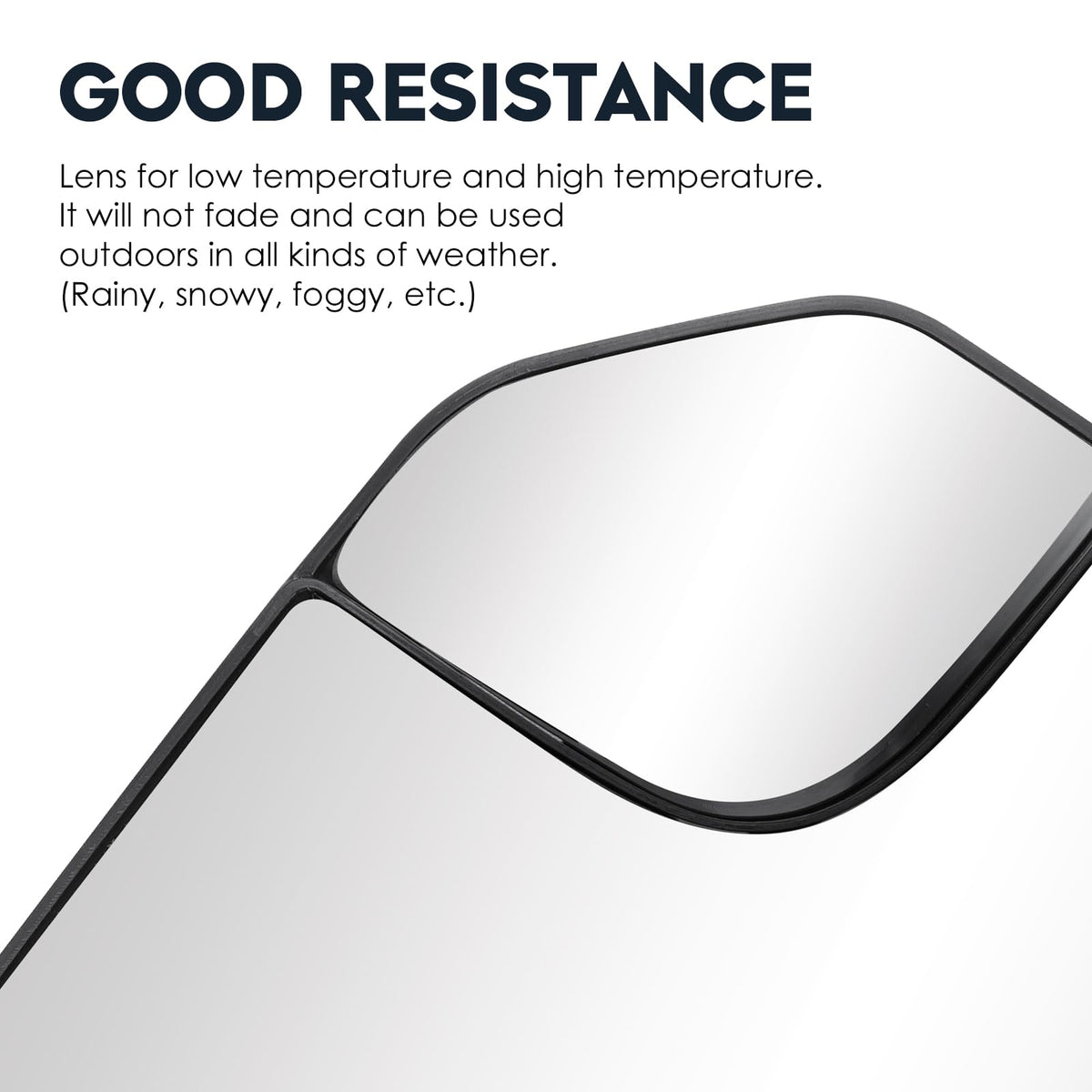 Cenfeild mirror held beside hands to show correct size and scale fit