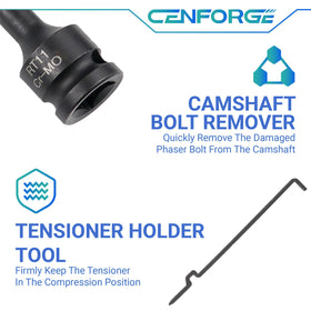 CENFORGE phaser bolt removal socket close detail showing corrosion-resistant tool for durability