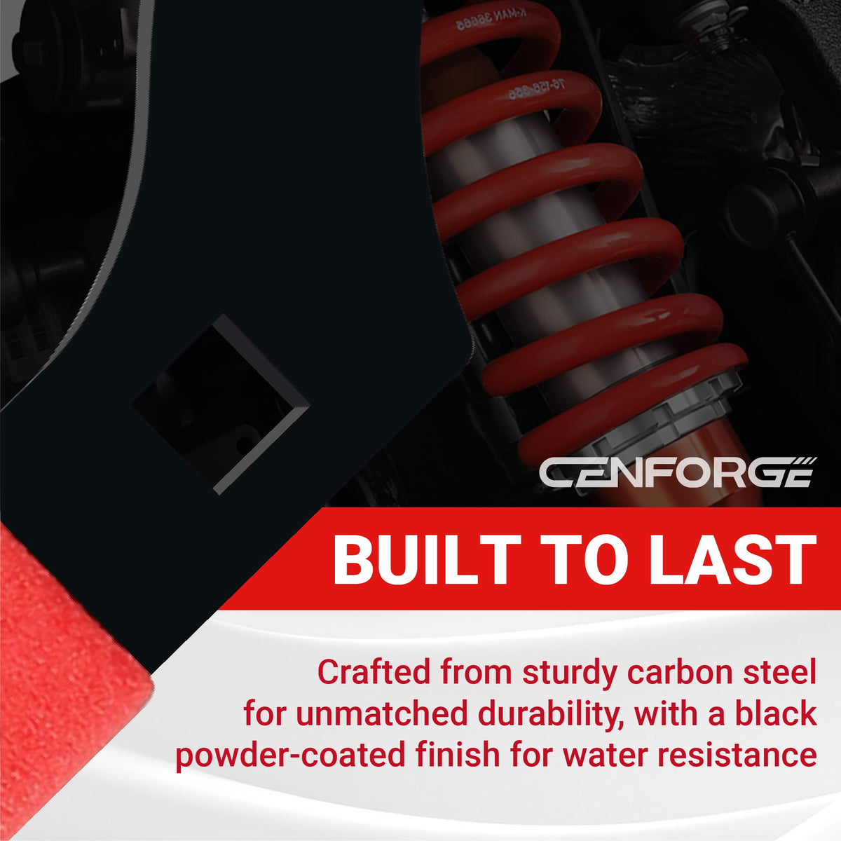 CENFORGE wrenches next to ruler for scale showing compact size and workshop fit