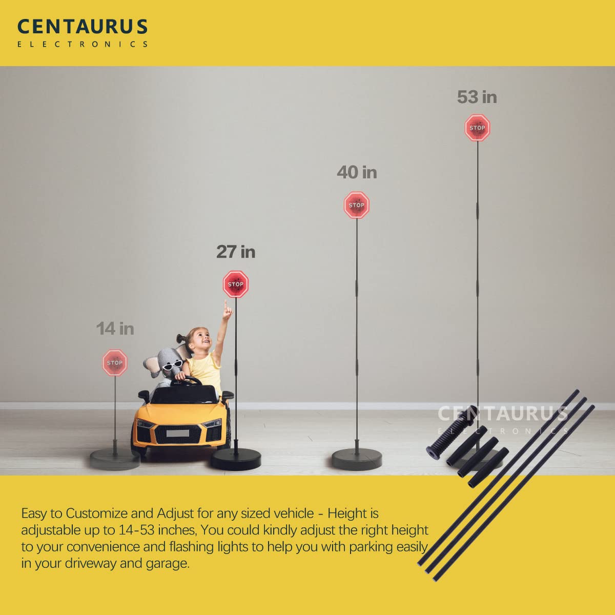 CE CENTAURUS in-garage demo showing exact bumper alignment benefit