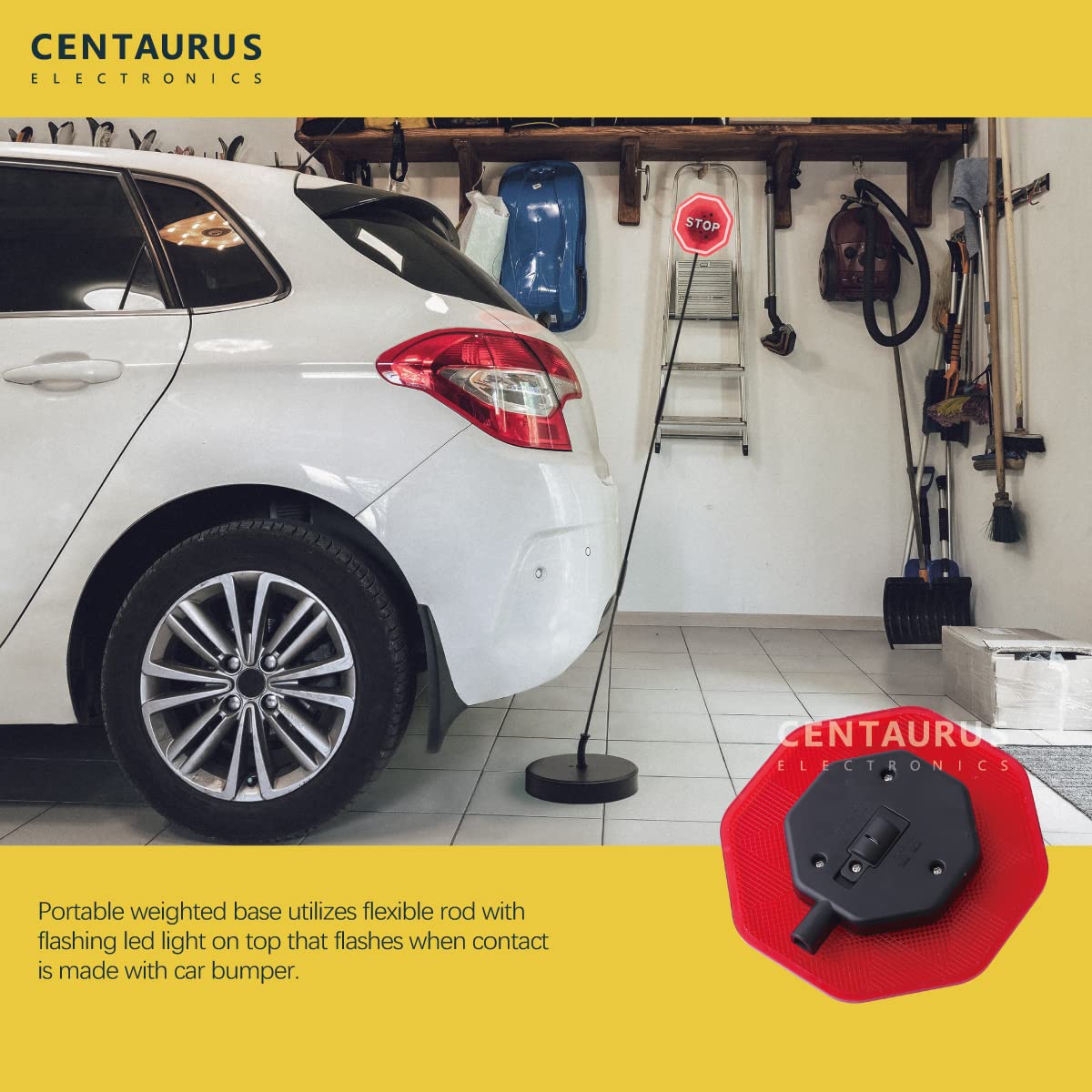 CE CENTAURUS weighted base detail ensuring stable placement and reliability