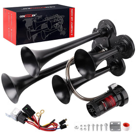 cenzhiwen front view of four trumpets showing powerful design and loudness benefit