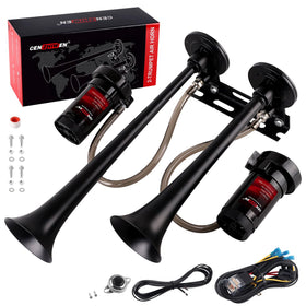 cenzhiwen front view showing dual metal trumpets for powerful warning