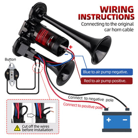 cenzhiwen wiring harness relay and air lines laid out for easy installation
