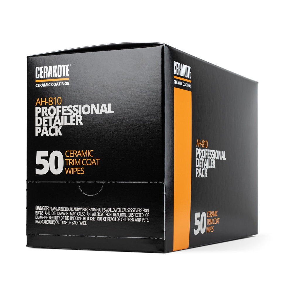 CERAKOTE front packaging showing 50-count Pro Pack and lasting protection