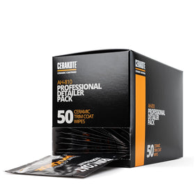 CERAKOTE wipe texture close-up demonstrating ceramic coating delivery benefit