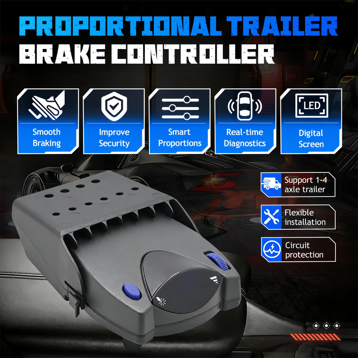 cermep auto 90885 close-up display with diagnostics for clearer brake feedback