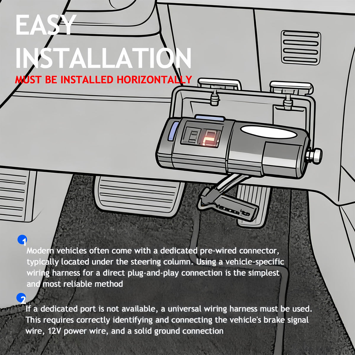 cermep auto installed in vehicle dash illustrating tidy placement and user accessibility