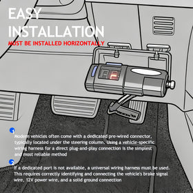 cermep auto installed in vehicle dash illustrating tidy placement and user accessibility