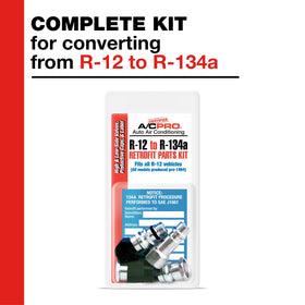 Certified A/C Pro high-side 3/8" port detail ensures correct high-pressure fit